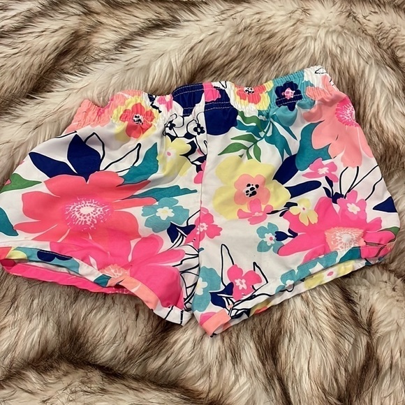 Gymboree girls floral track shorts size 7/8 - Picture 3 of 4